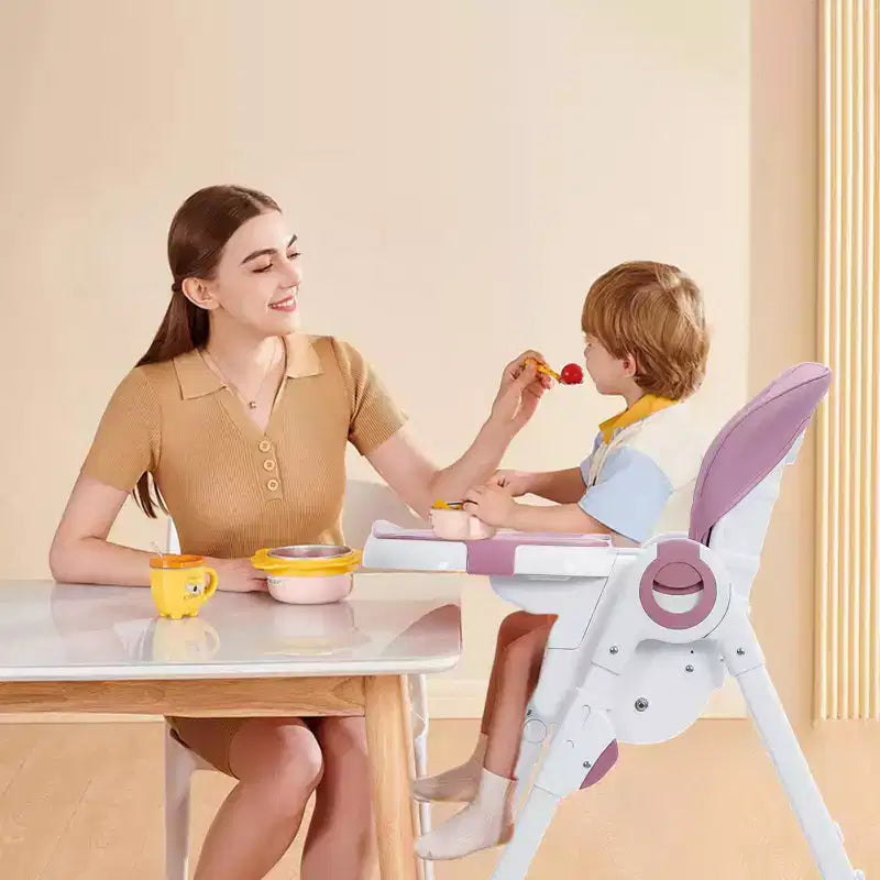 Chaise Haute Bébé, Chaise Haute Multifonctionnelle pour Bébé avec Hauteur et Inclinaison Réglables
