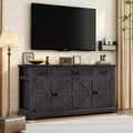 Dyonery 65 Large buffet storage cabinet, farmhouse kitchen cutlery cabinet buffet, 3 drawers and 4 doors, living room storage cabinet