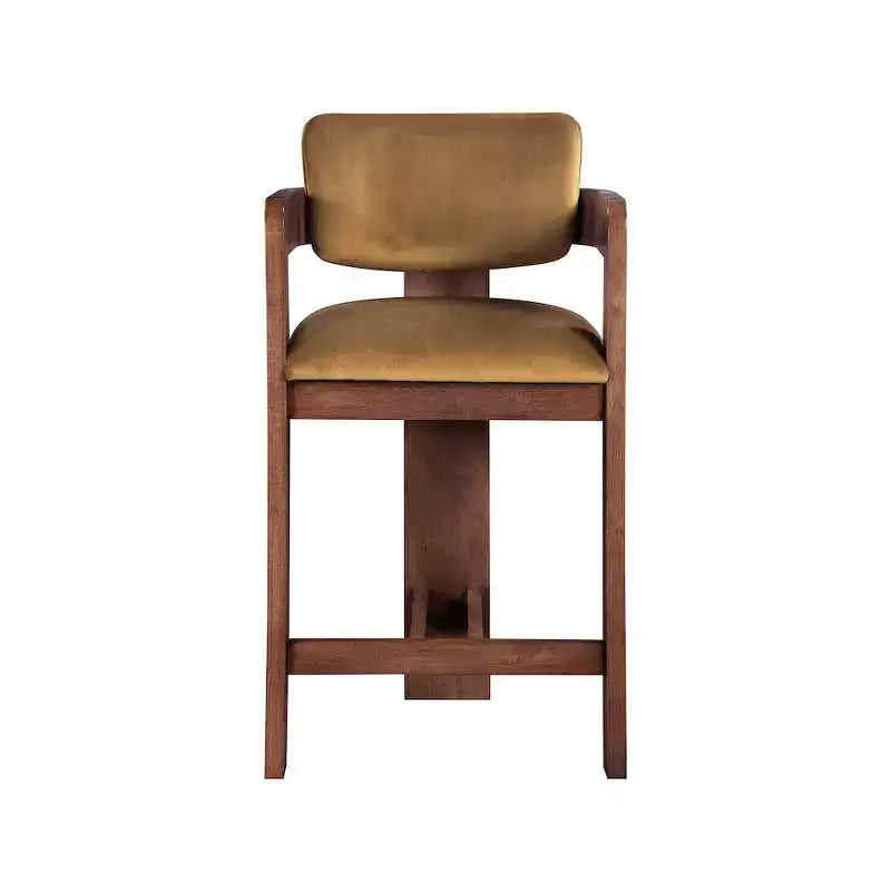Tabouret en velours Ultra Luxe Saddle