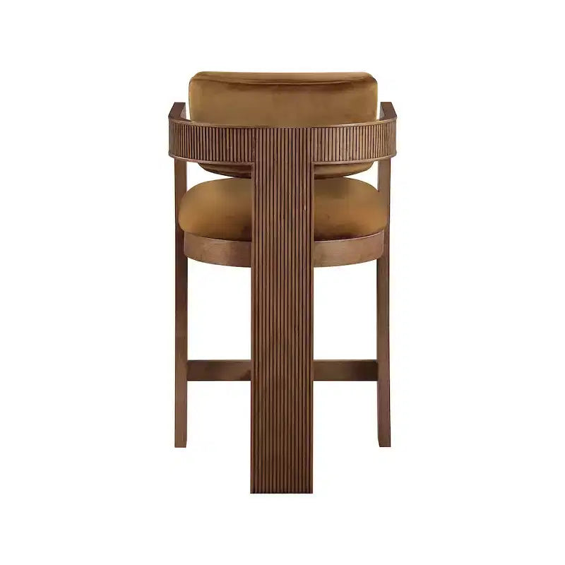 Tabouret en velours Ultra Luxe Saddle
