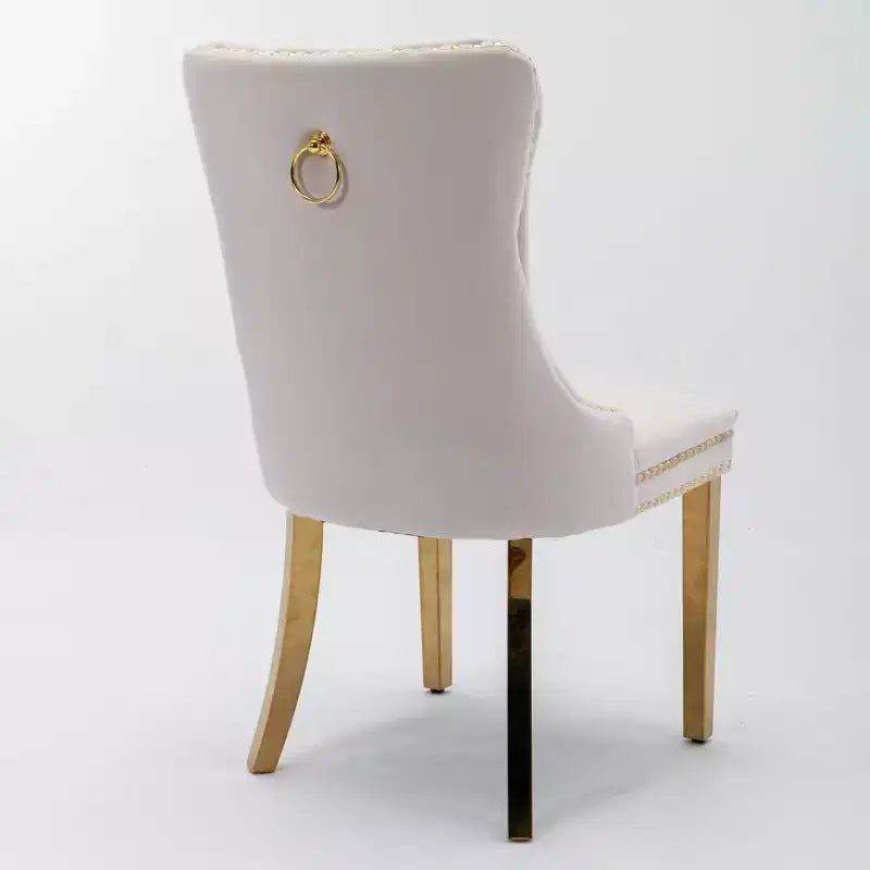 Chaises de salle à manger modernes et confortables, chaises de cuisine en velours capitonné