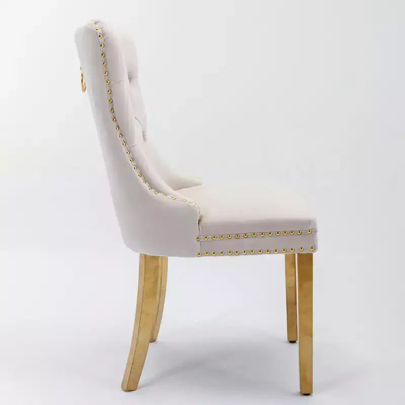 Chaises de salle à manger modernes et confortables, chaises de cuisine en velours capitonné
