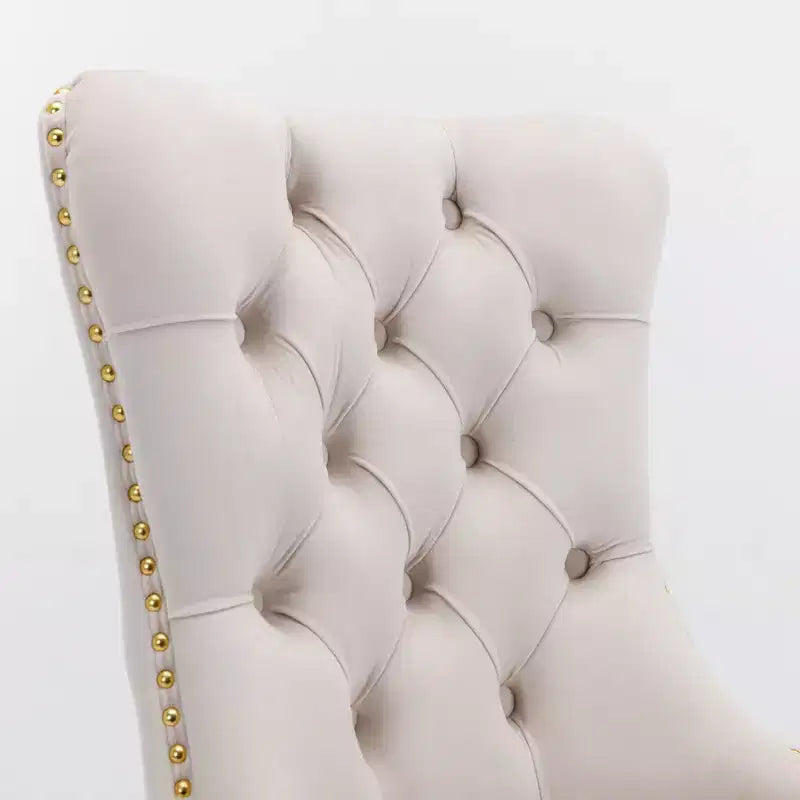 Chaises de salle à manger modernes et confortables, chaises de cuisine en velours capitonné