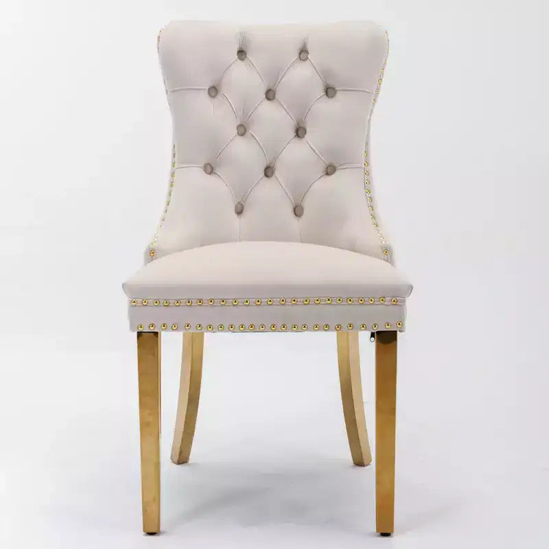 Chaises de salle à manger modernes et confortables, chaises de cuisine en velours capitonné