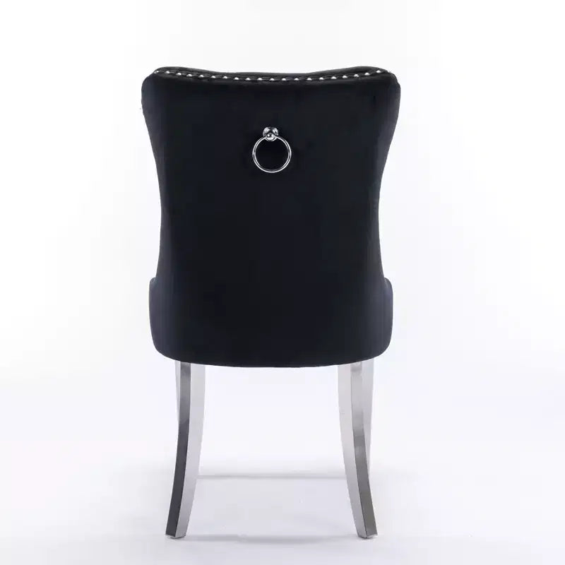 Chaises de salle à manger modernes et confortables, chaises de cuisine en velours capitonné