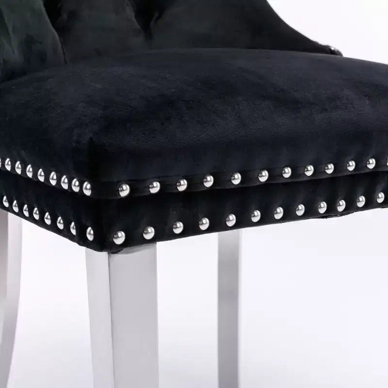 Chaises de salle à manger modernes et confortables, chaises de cuisine en velours capitonné