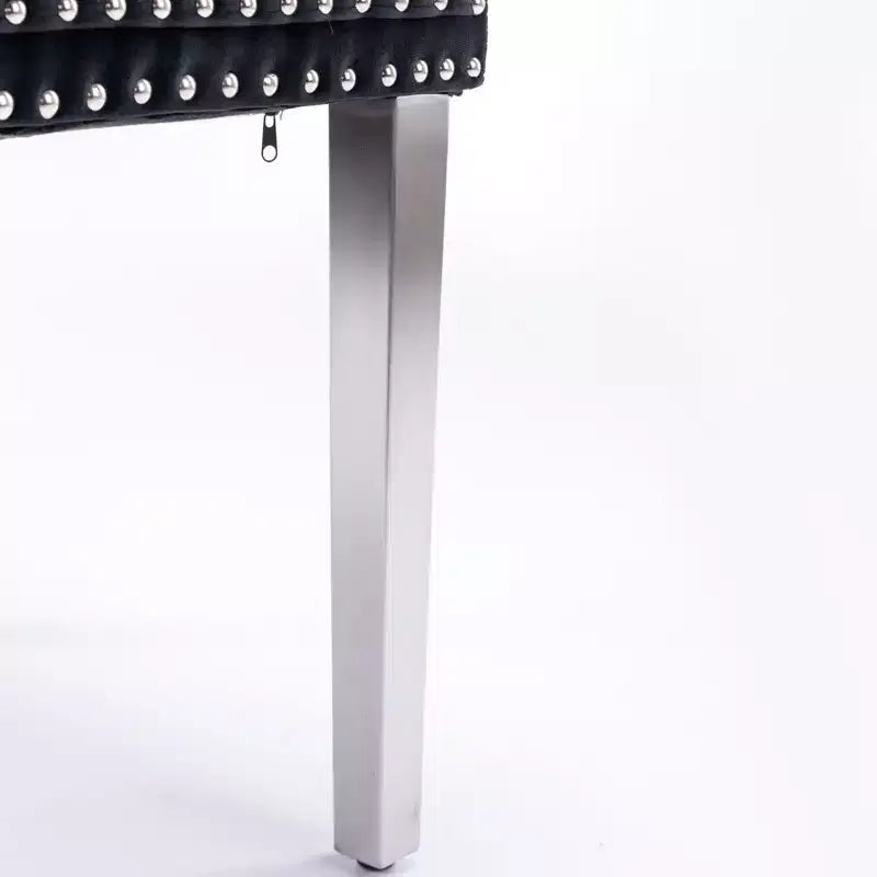 Chaises de salle à manger modernes et confortables, chaises de cuisine en velours capitonné