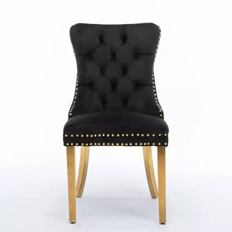 Chaises de salle à manger modernes et confortables, chaises de cuisine en velours capitonné