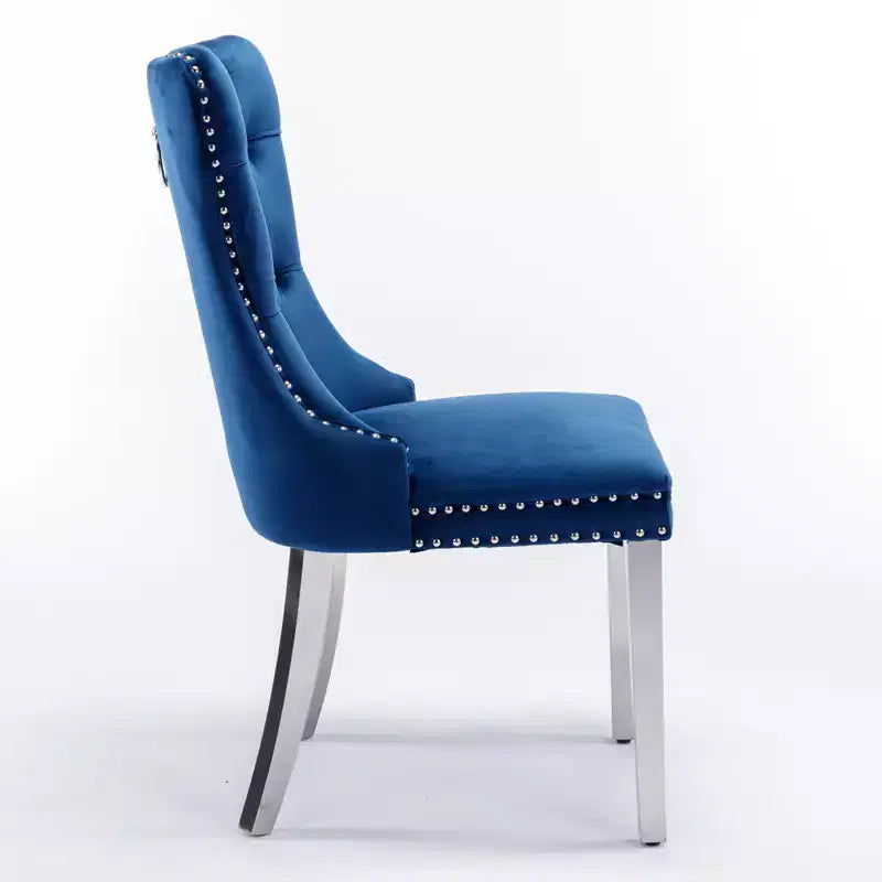 Chaises de salle à manger modernes et confortables, chaises de cuisine en velours capitonné