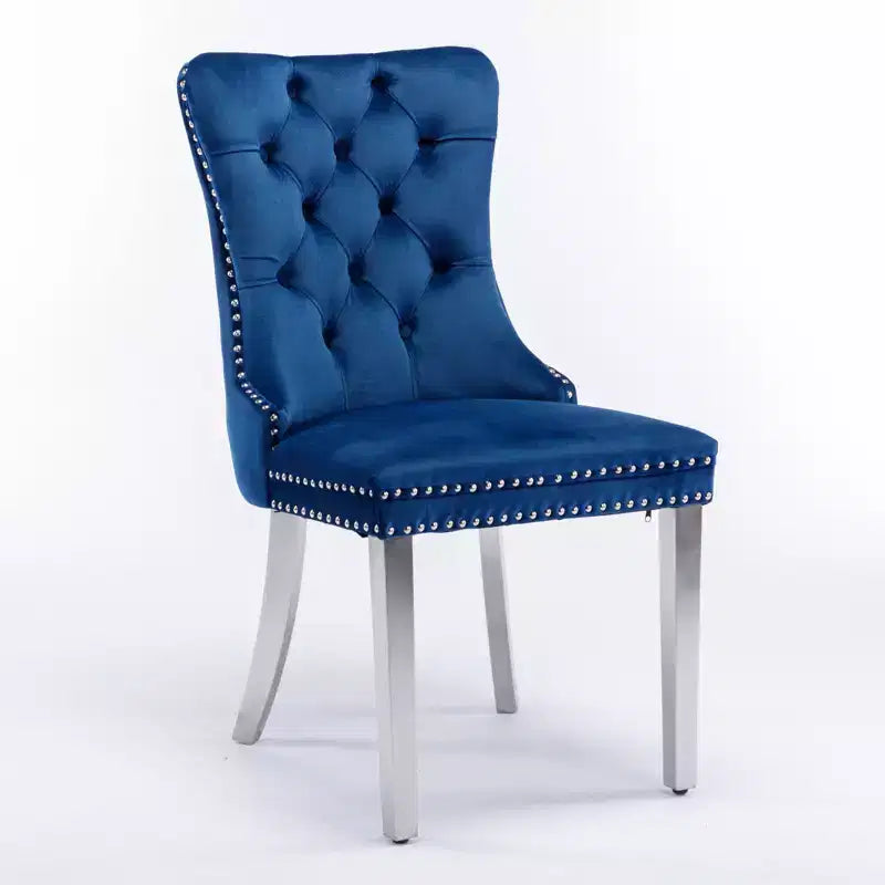 Chaises de salle à manger modernes et confortables, chaises de cuisine en velours capitonné