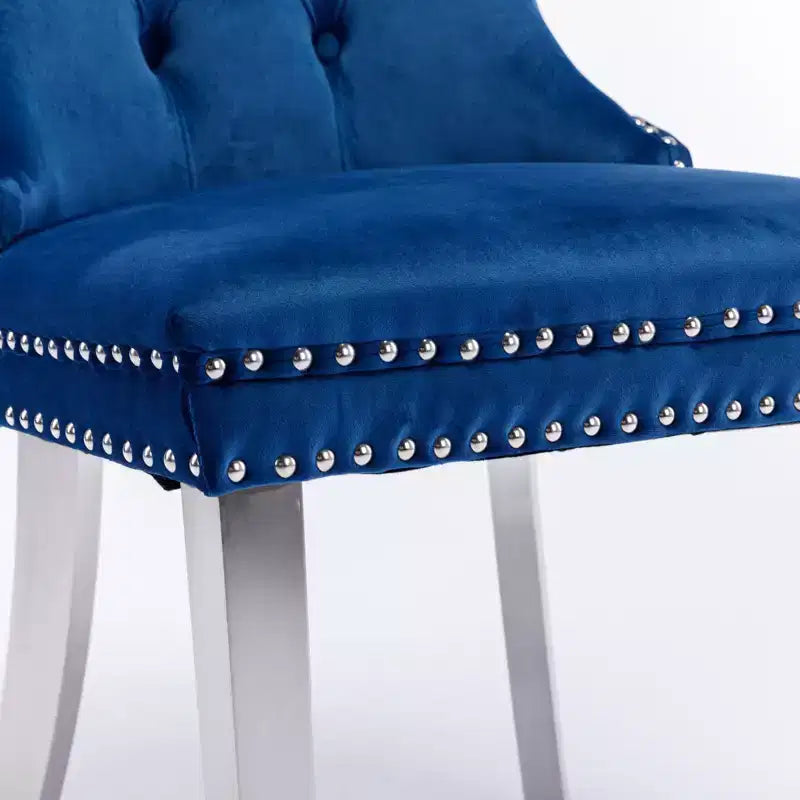Chaises de salle à manger modernes et confortables, chaises de cuisine en velours capitonné