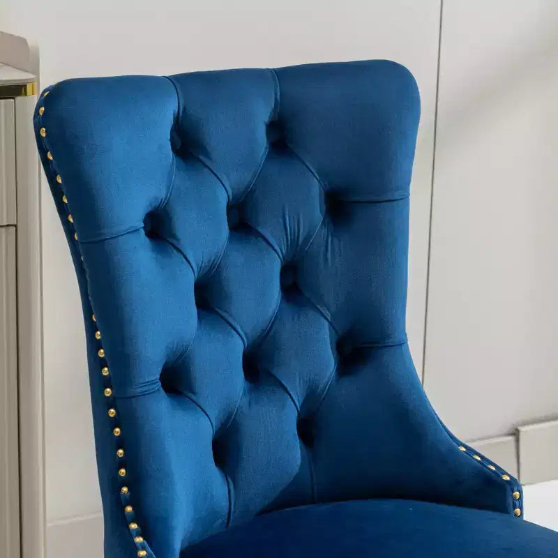 Chaises de salle à manger modernes et confortables, chaises de cuisine en velours capitonné