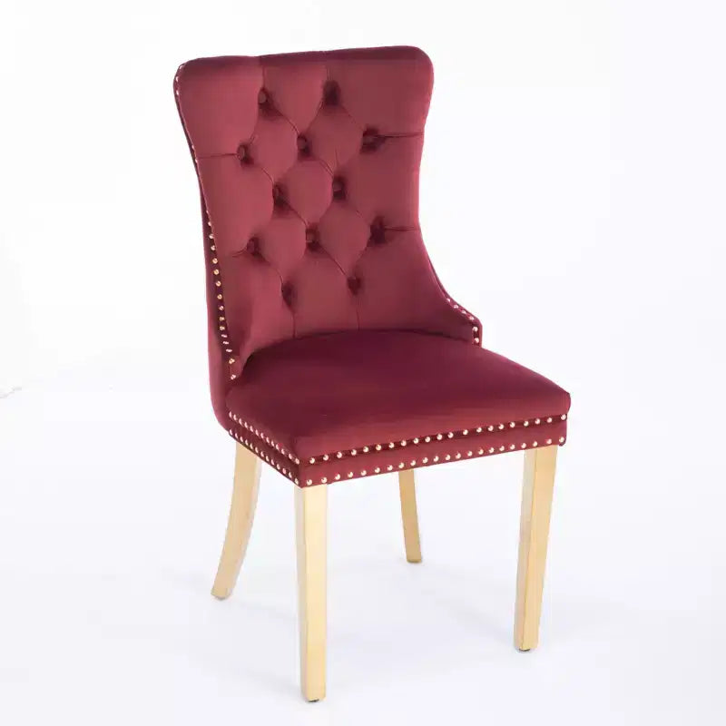 Chaises de salle à manger modernes et confortables, chaises de cuisine en velours capitonné