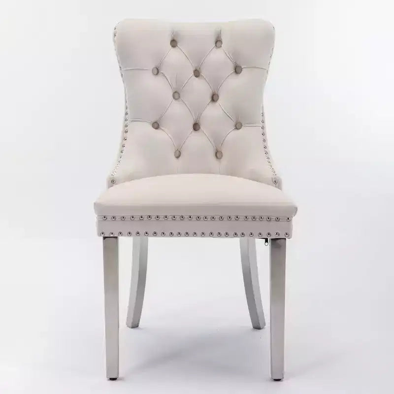 Chaises de salle à manger modernes et confortables, chaises de cuisine en velours capitonné