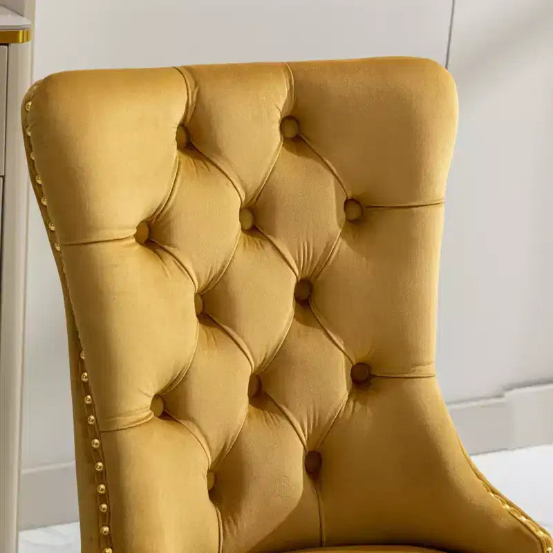 Chaises de salle à manger modernes et confortables, chaises de cuisine en velours capitonné