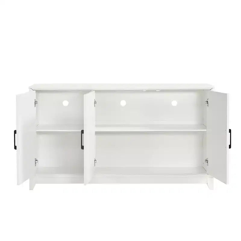Meuble TV moderne pour téléviseurs jusqu'à 65 pouces, console multimédia pour centre de divertissement
