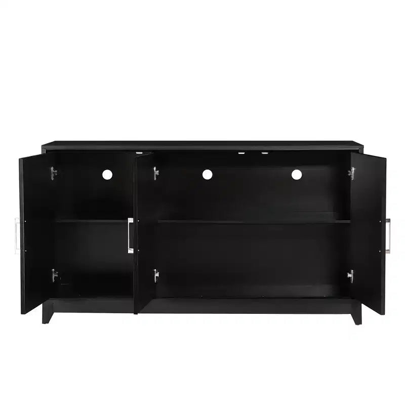 Meuble TV moderne pour téléviseurs jusqu'à 65 pouces, console multimédia pour centre de divertissement