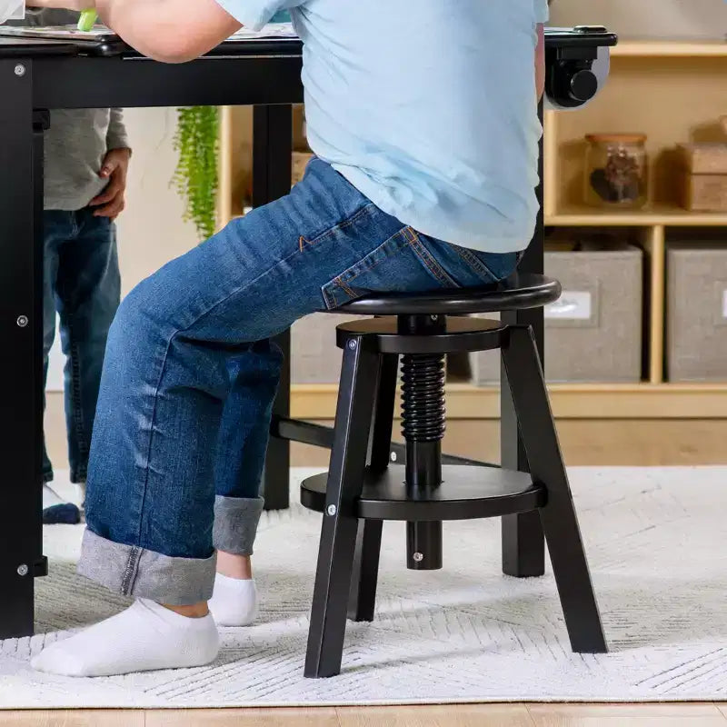 Tabouret de dessin en bois réglable - Chaise de dessin pour enfants