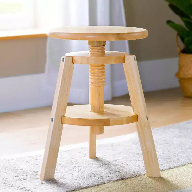 Tabouret de dessin en bois réglable - Chaise de dessin pour enfants