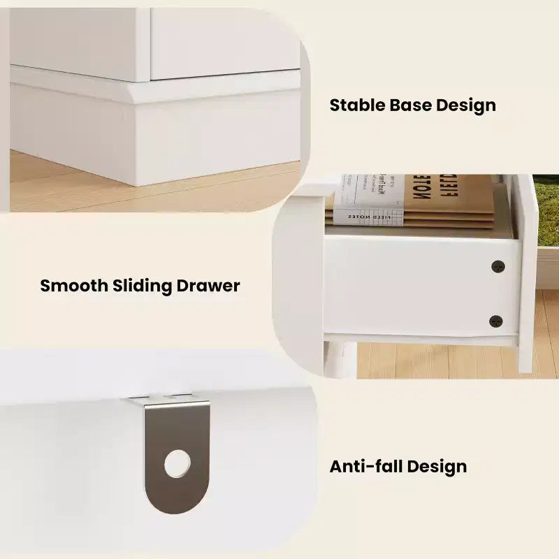 Commode de chambre à 8 tiroirs, commode de rangement avec tiroirs profonds