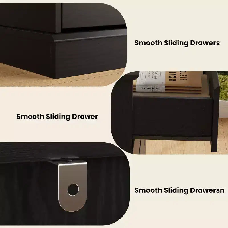 Commode de chambre à 8 tiroirs, commode de rangement avec tiroirs profonds