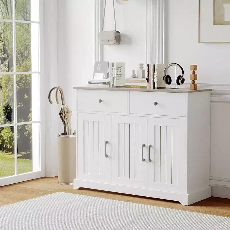 Meuble de Rangement Pratique, Buffet D'appoint avec Espace de Rangement
