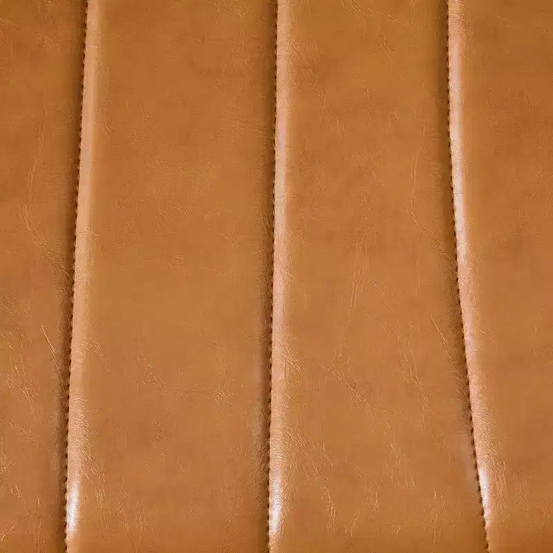 Fauteuil pivotant en cuir huilé avec accoudoirs relevables