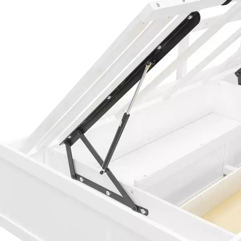 Lit superposé jumeau avec armoire et tiroirs, Cadre de lit mezzanine avec étagères de rangement