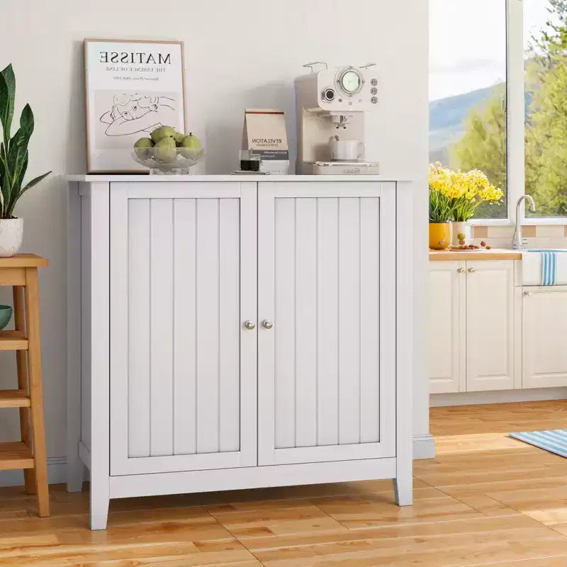 Meuble de rangement de salle de bain avec 2 portes, organisateur de rangement moderne