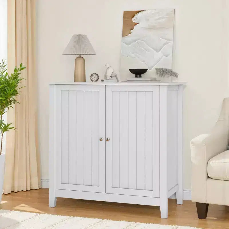 Meuble de rangement de salle de bain avec 2 portes, organisateur de rangement moderne