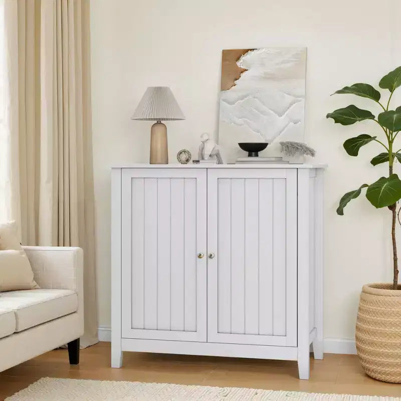 Meuble de rangement de salle de bain avec 2 portes, organisateur de rangement moderne