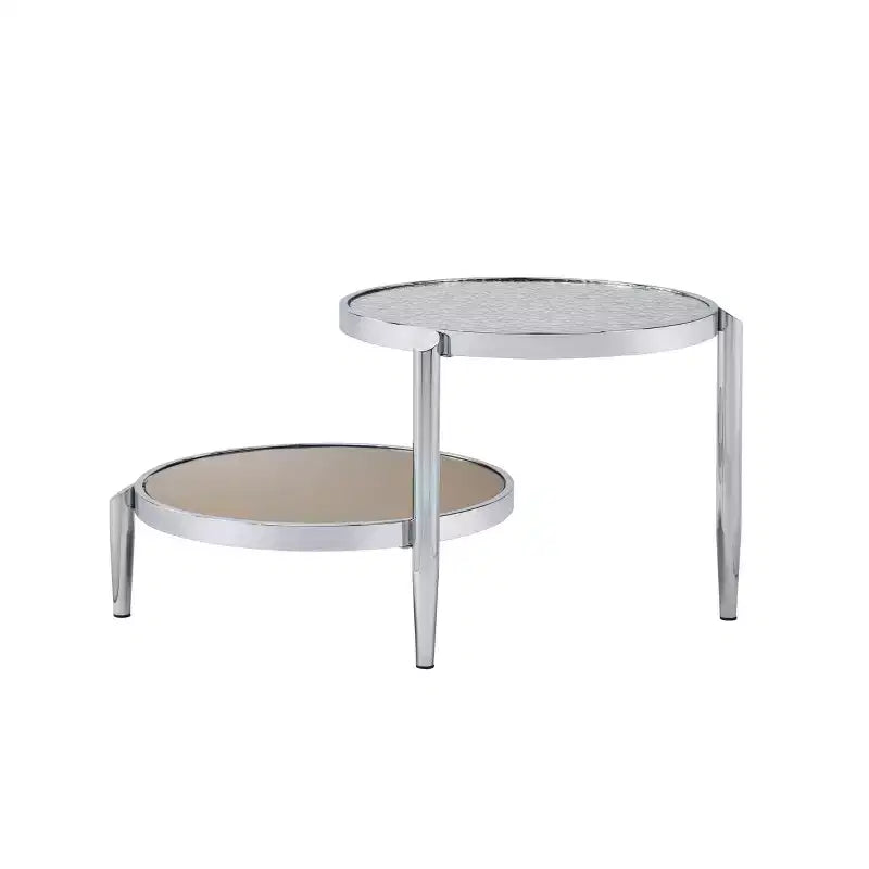 Table Basse en Verre Chromée