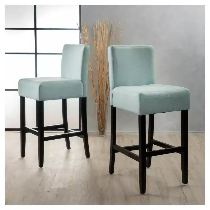 Tabouret de bar rembourré avec dossier, hauteur fixe