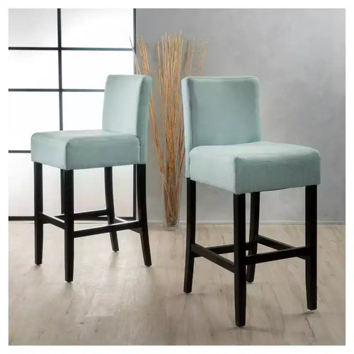 Tabouret de bar rembourré avec dossier, hauteur fixe