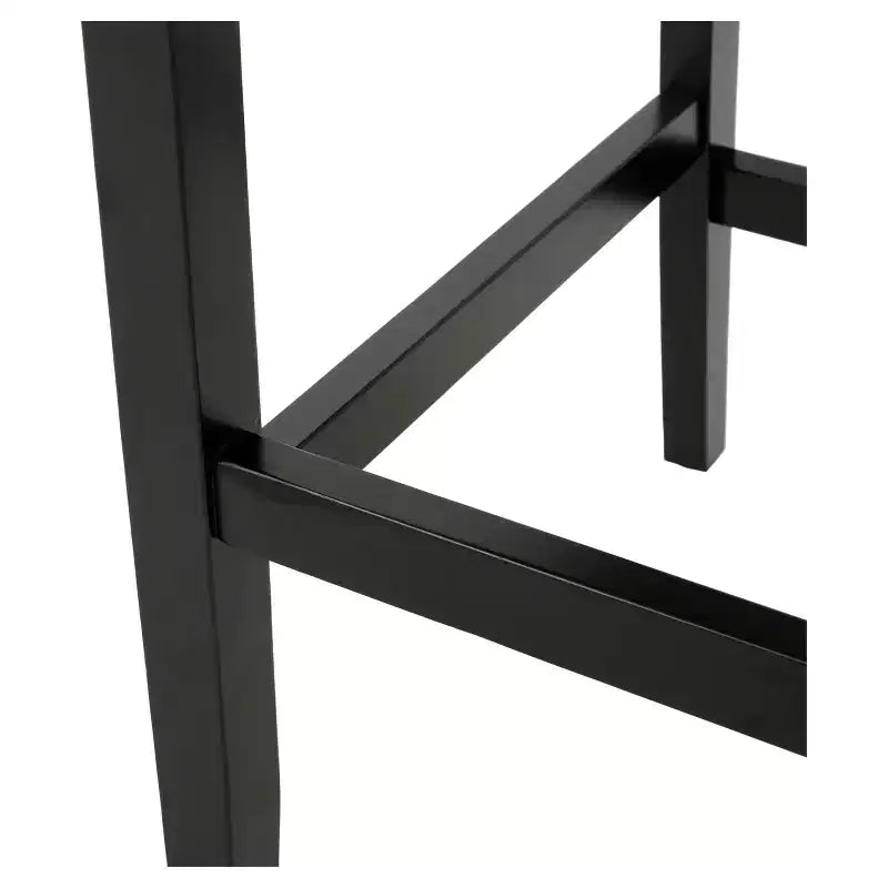 Tabouret de bar rembourré avec dossier, hauteur fixe