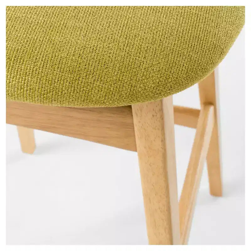 Tabouret de bar rembourré en bois d'hévéa