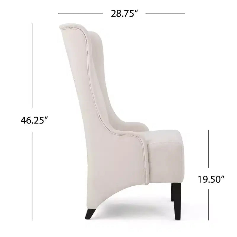 Chaise de salle à manger sans accoudoirs, rembourrée