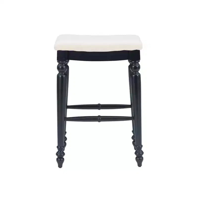 Tabouret de bar sans dossier en bois d'hévéa