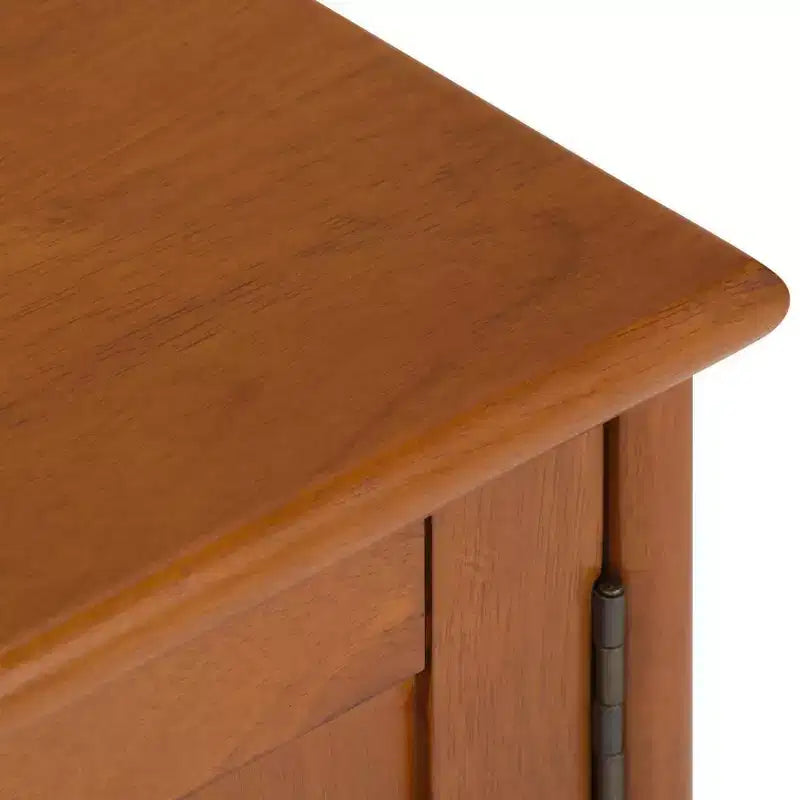 Meuble TV mi-siècle en bois massif pour téléviseurs jusqu'à 66