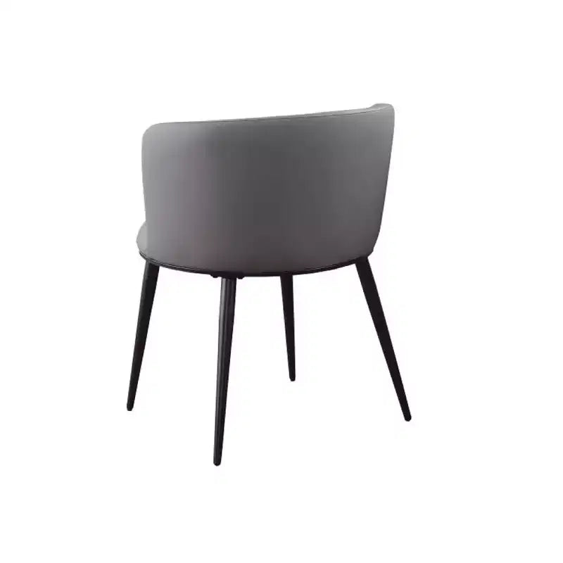 Chaises de salle à manger rembourrées en métal