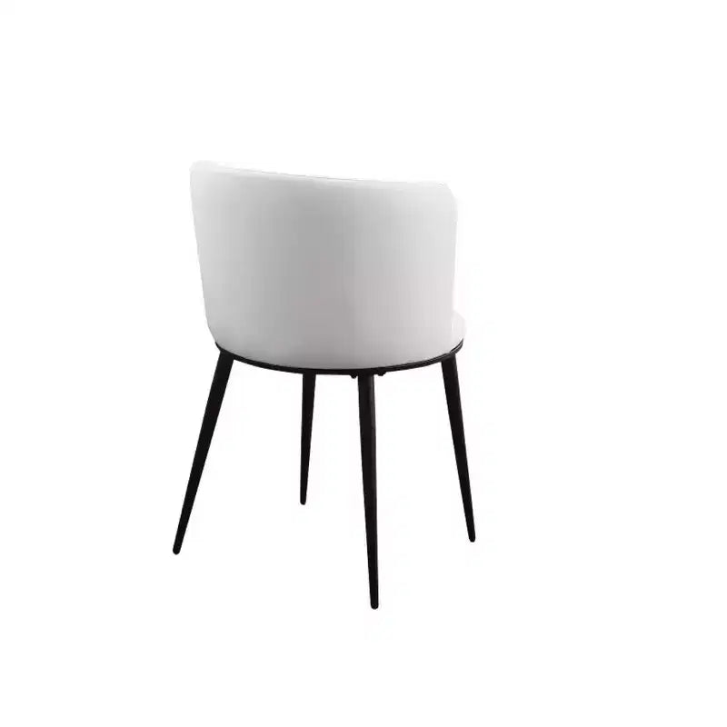 Chaises de salle à manger rembourrées en métal