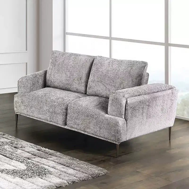 Causeuse en chenille avec coussin d'assise en T et dossier extensible