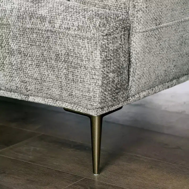 Causeuse en chenille avec coussin d'assise en T et dossier extensible