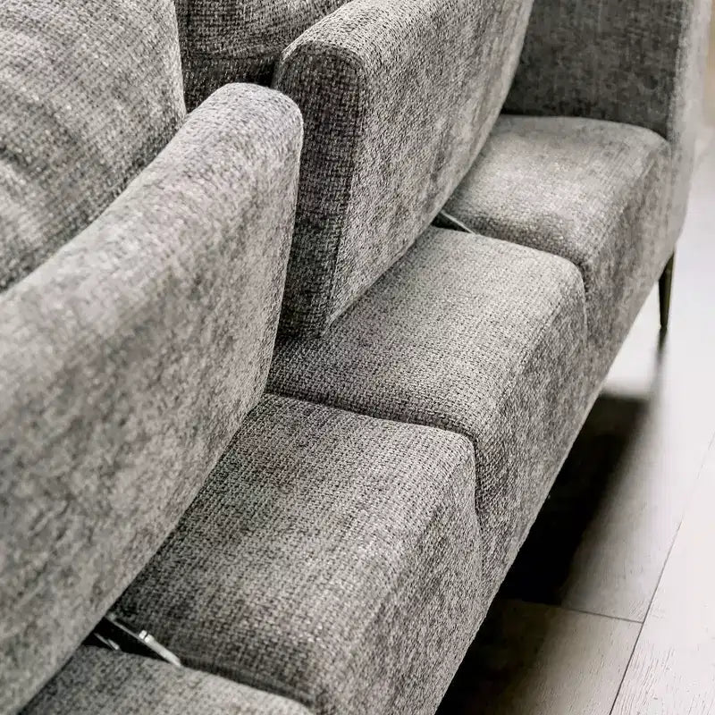 Causeuse en chenille avec coussin d'assise en T et dossier extensible