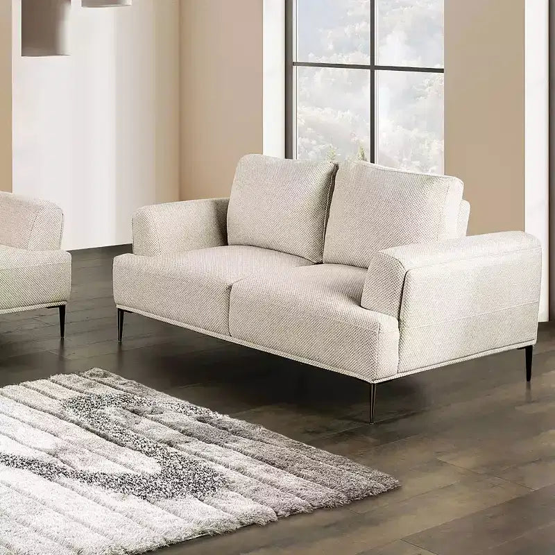 Causeuse en chenille avec coussin d'assise en T et dossier extensible