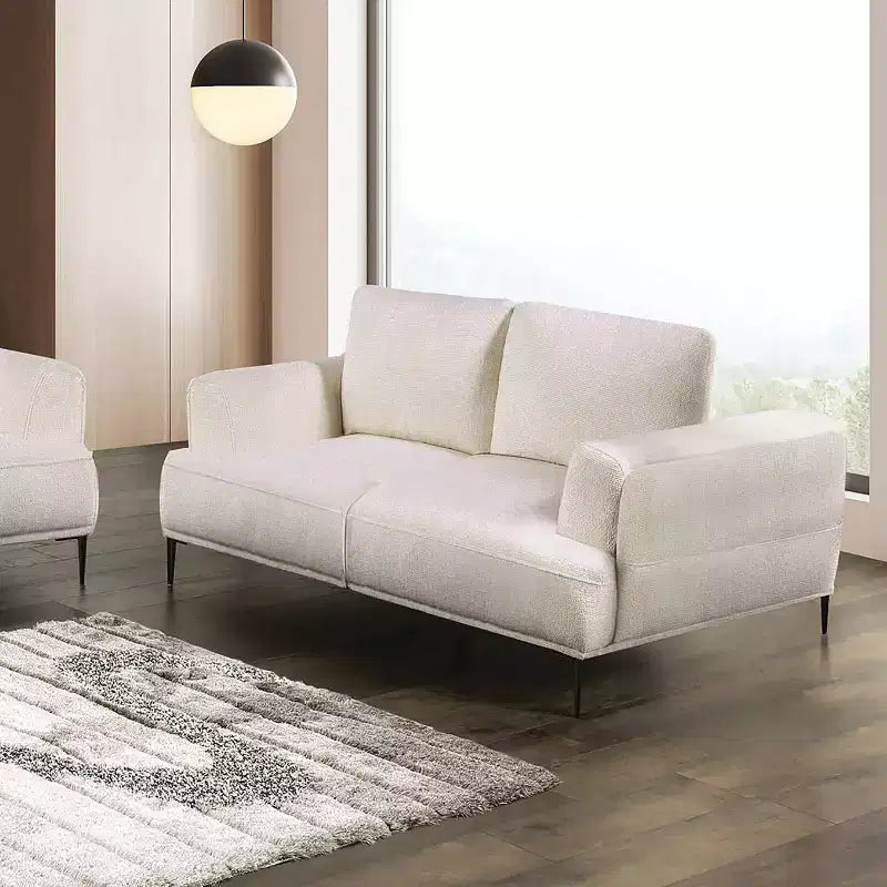 Causeuse en chenille avec coussin d'assise en T et dossier extensible