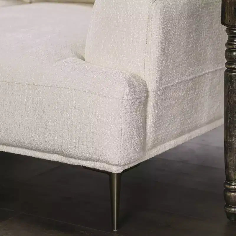 Causeuse en chenille avec coussin d'assise en T et dossier extensible
