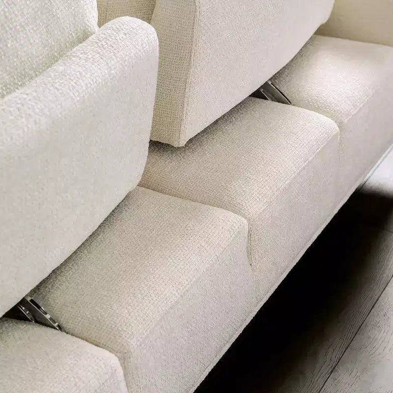 Causeuse en chenille avec coussin d'assise en T et dossier extensible