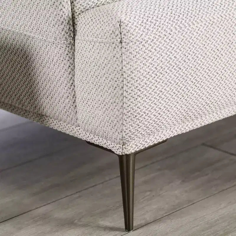 Causeuse en chenille avec coussin d'assise en T et dossier extensible