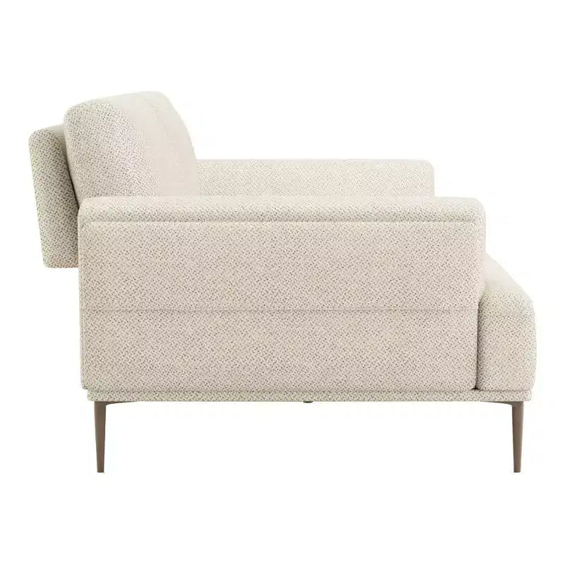 Causeuse en chenille avec coussin d'assise en T et dossier extensible